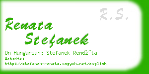 renata stefanek business card